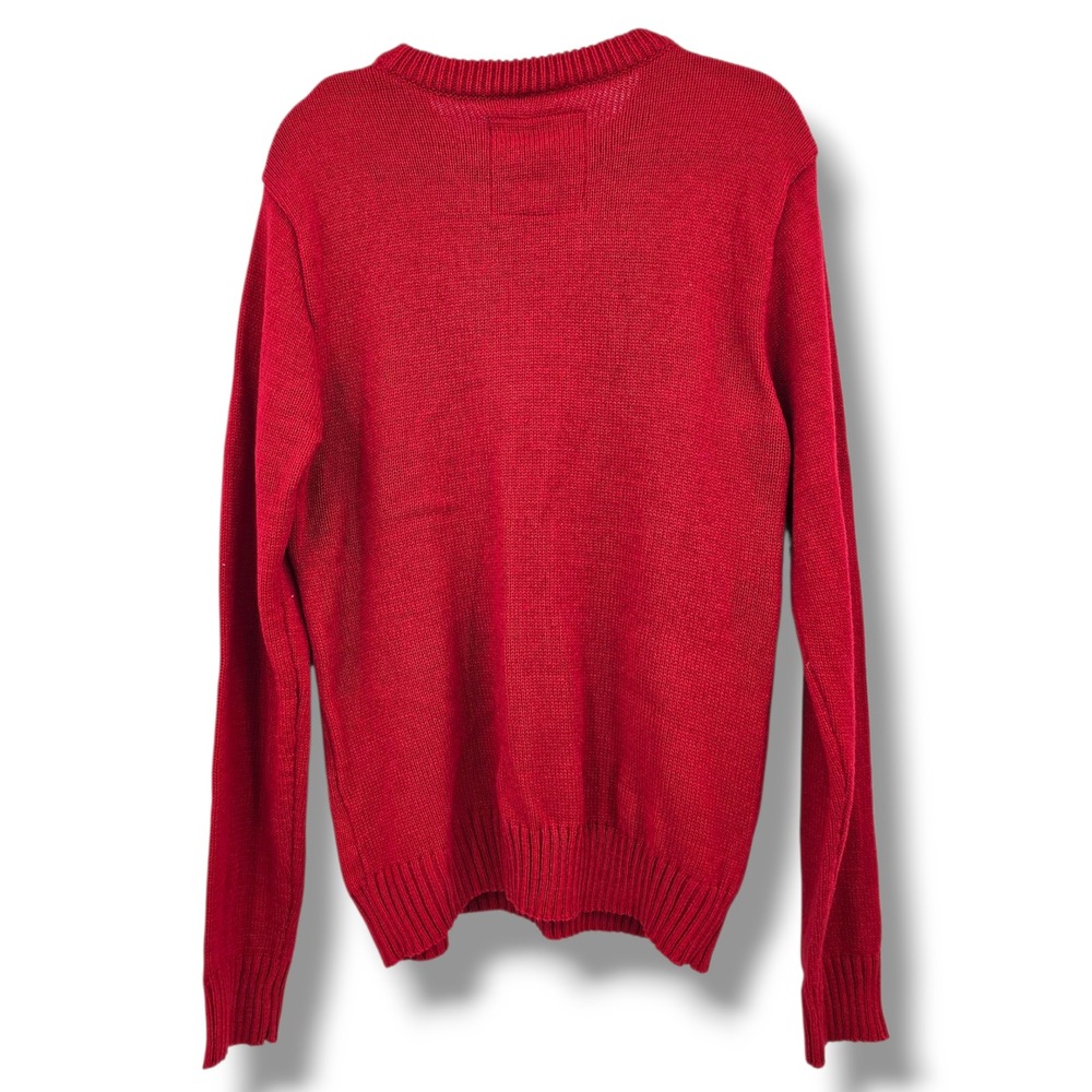 New‎ American Stitch Bone Pugz N Harmony Ugly Christmas Sweater Red XL Menswear - Picture 2 of 11